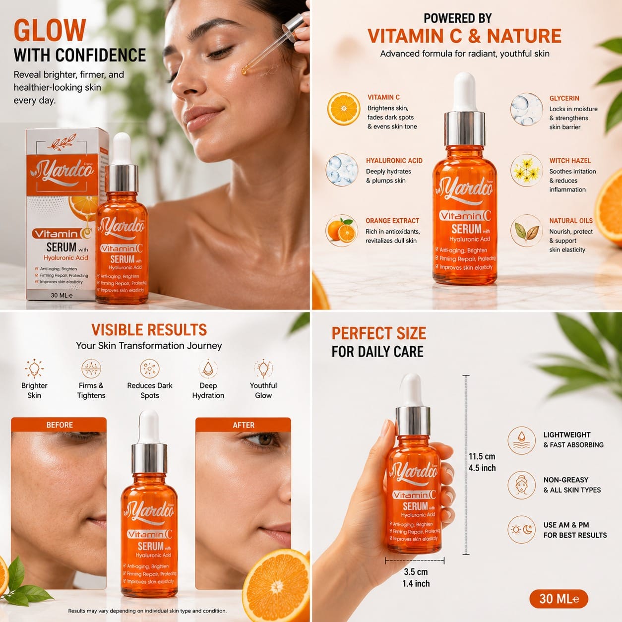Yardco Vitamin C Serum with Hyaluronic Acid