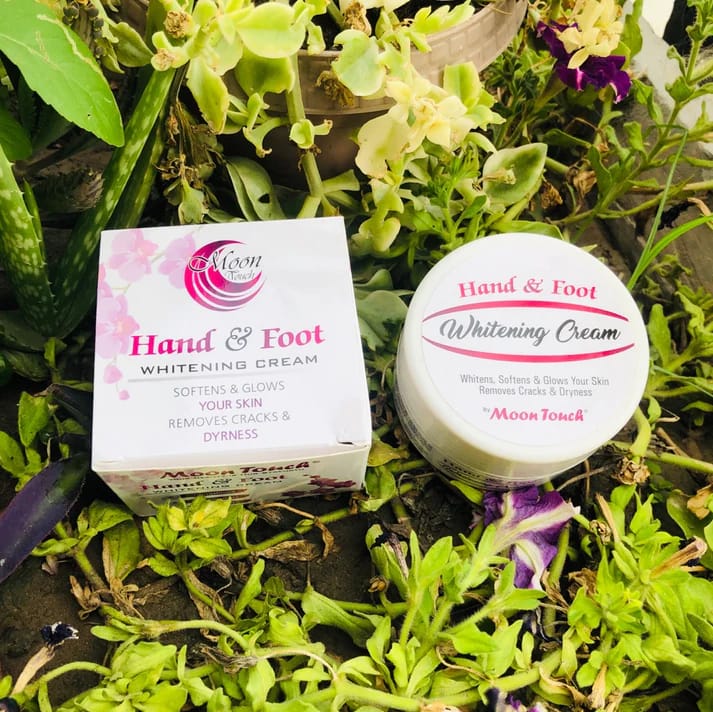 Moon Touch Hand & Foot Whitening Cream product label