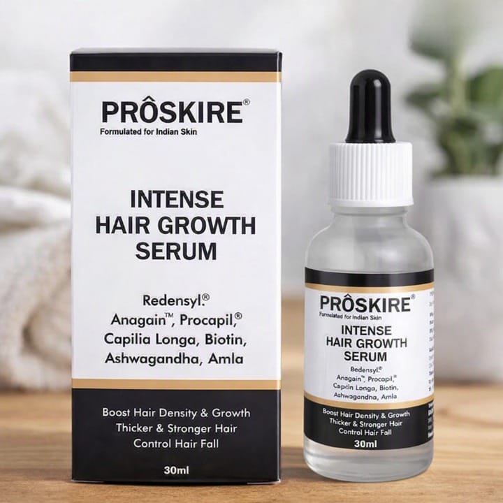 Proskire Intense Hair Growth Serum front packaging